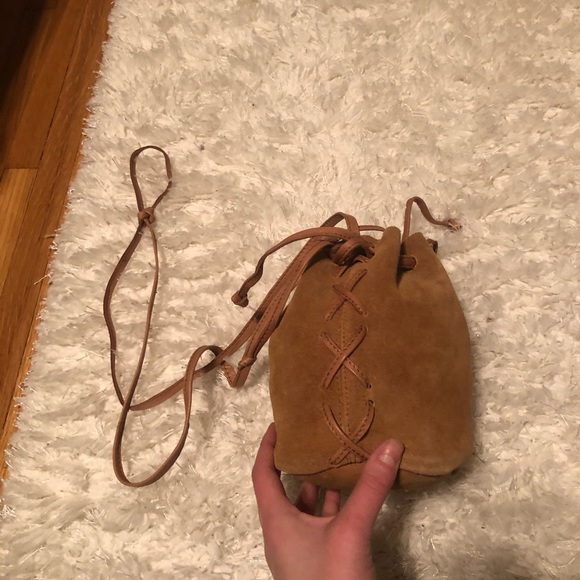 Real suede mini purse/pouch - Picture 4 of 4